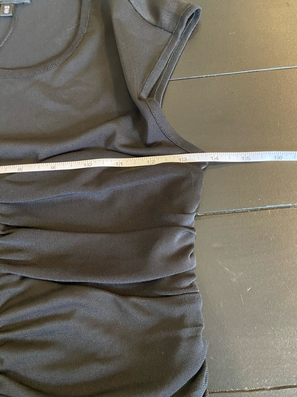 Dynamite Black Ruched Front Tank - Picture 8 of 9